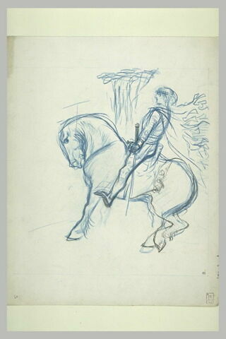 Cavalier en armure du Moyen-Age, une épée dans la main gauche, image 1/1