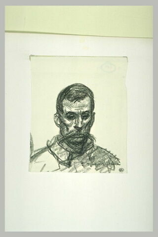 Tête de soldat, nu tête, de face, image 1/1