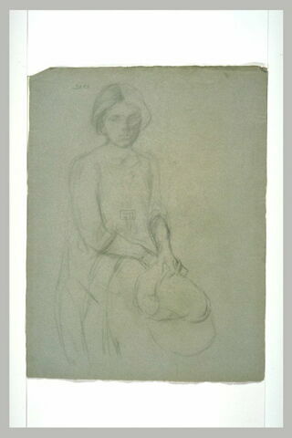 Silhouette esquissée d'une femme, image 1/1