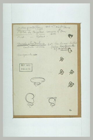 Feuille de croquis de chats stylisés en forme du monogramme de Steinlen, image 1/2