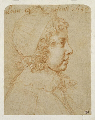 Portrait de Louis XIV enfant, en buste