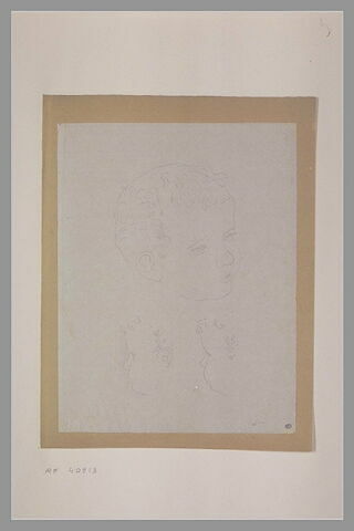 Trois têtes d'enfants d'après Léonard de Vinci