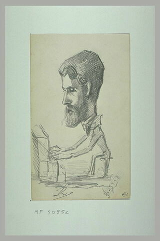 Caricature d'un homme jouant du piano, image 1/1