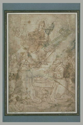 La Vierge et l'Enfant adorés par quatre saints et un donateur, image 2/2