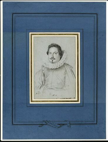 Portrait de Pio Battista Attavanti : cheveux courts, moustache et royale, image 2/3