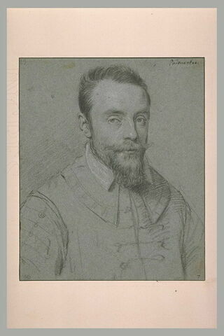 Portrait d'homme, portant moustache et barbe pointue, en buste, image 2/2