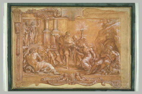 Annibal Carrache conduisant la Peinture au Temple de Pallas et d'Apollon, image 2/2