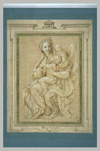 La Vierge assise jouant avec l'Enfant Jésus, image 2/3