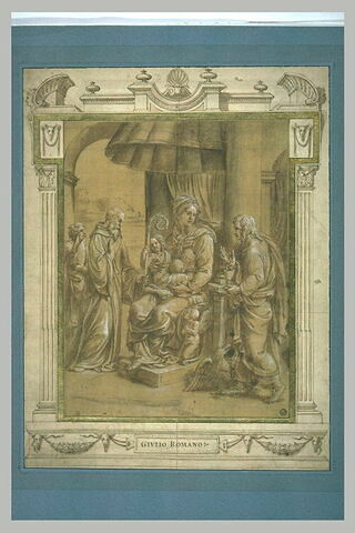 Vierge à l'Enfant avec saint Benoît et saint Jean l'Evangéliste, image 2/3