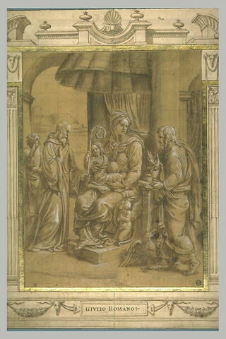 Vierge à l'Enfant avec saint Benoît et saint Jean l'Evangéliste, image 3/3