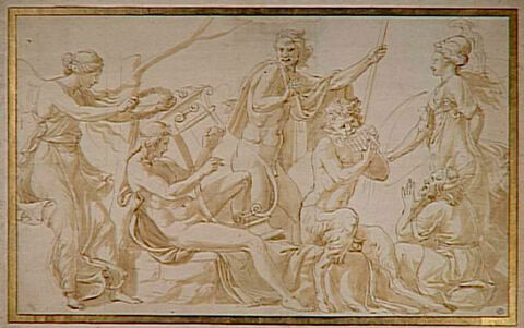 Midas juge entre Apollon et Marsyas