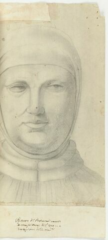 Portrait de Petrarque vu de face