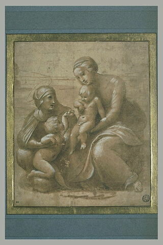 Vierge à l'Enfant, sainte Elisabeth et le petit saint Jean dans un paysage, image 2/2