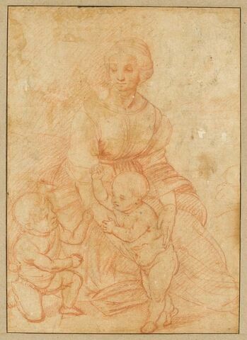 La Vierge, l'Enfant et le petit saint Jean