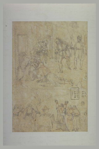 Etude pour une Adoration des Mages, et pour une autre scène, image 2/2