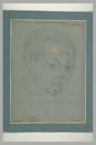 Etude d'une tête de jeune homme, vue de trois quarts, image 1/1