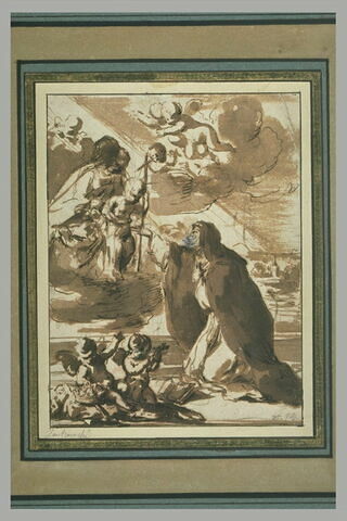 Apparition de la Vierge à l'Enfant à sainte Catherine de Sienne