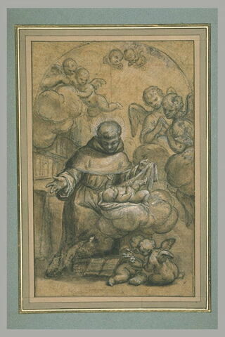 Saint Antoine de Padoue tenant l'Enfant sur ses genoux