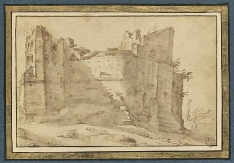 Batiment avec une tour en ruine, image 1/2