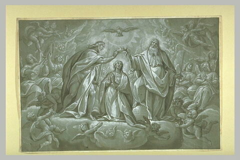 La Vierge couronnée par la Sainte Trinité
