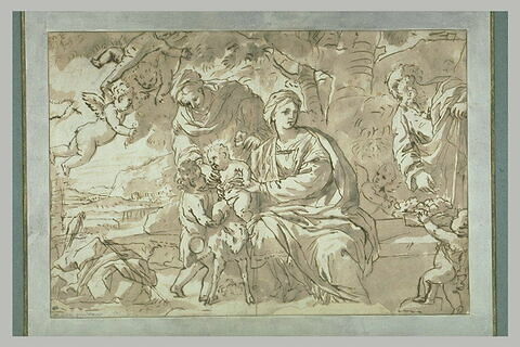 La Sainte Famille, avec le petit saint Jean et sainte Elisabeth, image 1/1