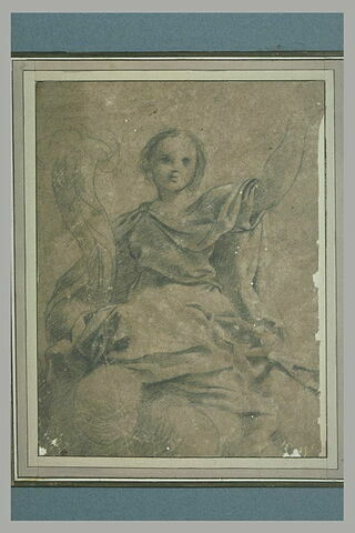 Figure d'une jeune femme drapée, de face, tenant une corne d'abondance, image 2/2