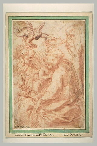 La Sainte Famille et le petit saint Jean et un ange, image 2/2