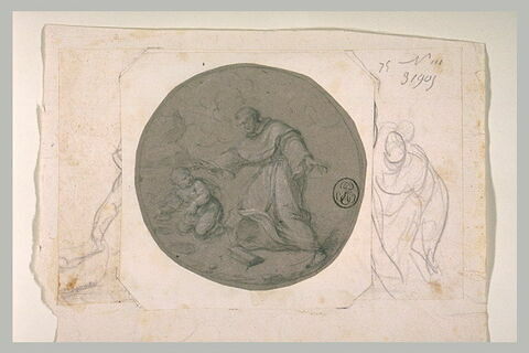 Saint Augustin et l'enfant vidant la mer dans un trou avec une coquille, image 2/2