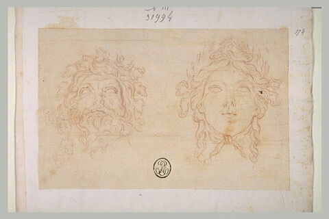 Tête de Fleuve et tête de nymphe, image 1/1
