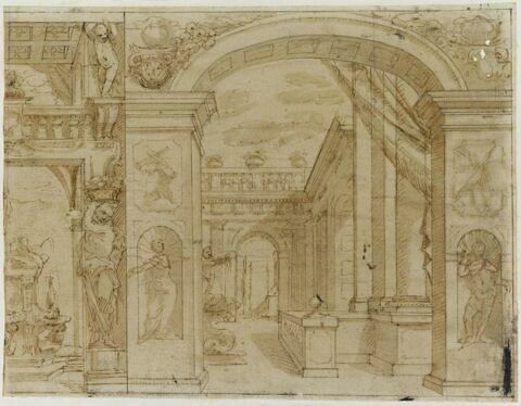 Deux études de décoration architecturale, image 1/2