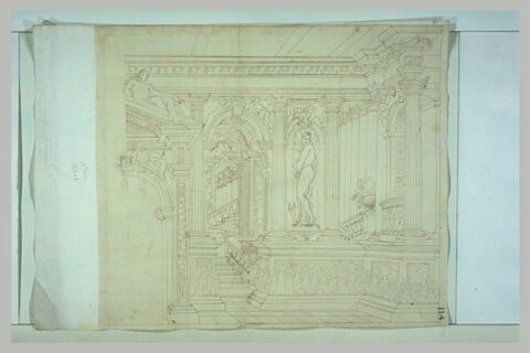 Décor d'architecture en trompe-l'oeil, image 1/1