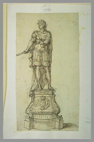 Etude pour une statue de Guillaume III d'Orange, image 2/2