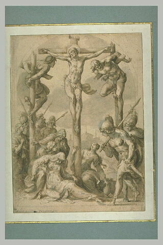 Le Christ en Croix entre les deux larrons