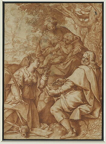 La Sainte Famille et sainte Catherine d'Alexandrie, image 2/2