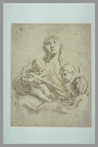La Vierge et trois enfants