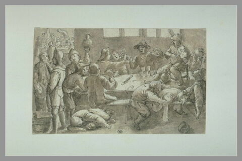 Scène de beuverie dans une auberge, image 1/1