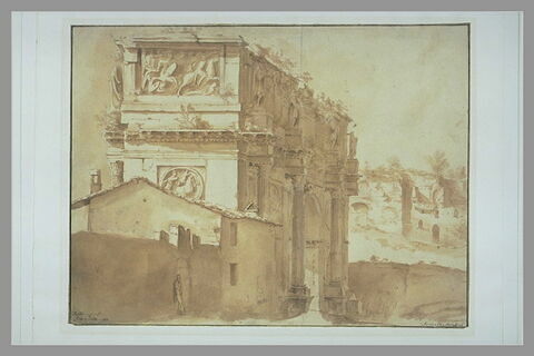 L'arc de triomphe de Constantin, à Rome, image 2/2