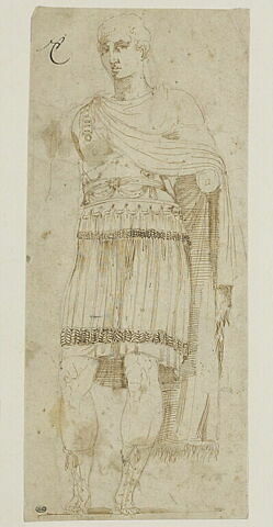 Statue antique représentant un guerrier romain, image 1/1