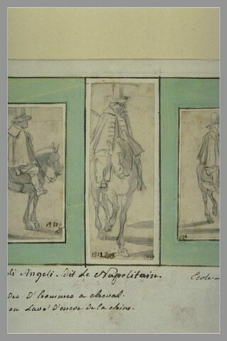 Etude d'homme à cheval, de face, image 1/1