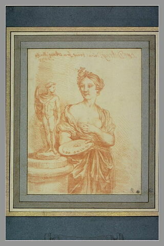 La Peinture : femme tenant une palette et des pinceaux, image 2/3