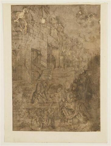 Le repos pendant la Fuite en Egypte, la Sainte Famille et les anges, image 1/2
