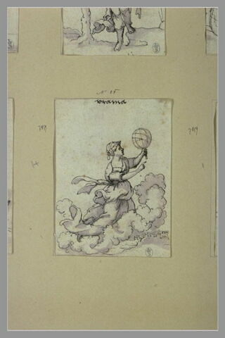 Uranie, muse de l'Astronomie, tenant une sphère, image 2/2