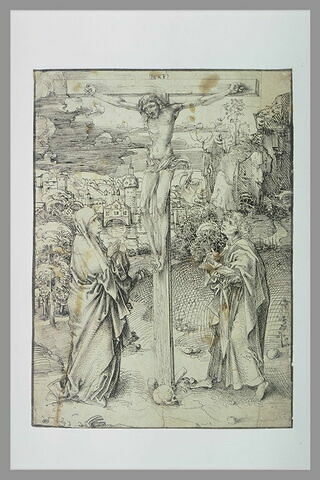 Le Christ sur la Croix, entre la Vierge et saint Jean, image 2/2