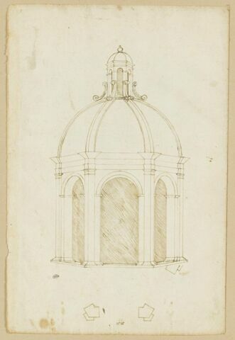 Esquisse pour un 'tempietto' du style de Bramante