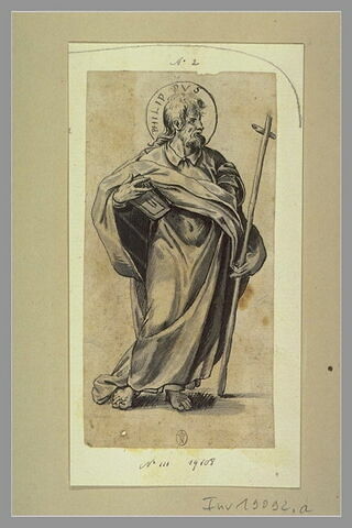 Saint Philippe tenant un livre et une croix