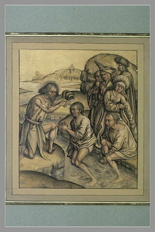 Saint Jean-Baptiste baptisant les pharisiens