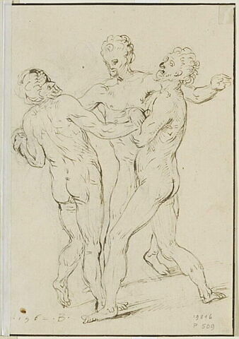 Trois hommes nus, image 1/1