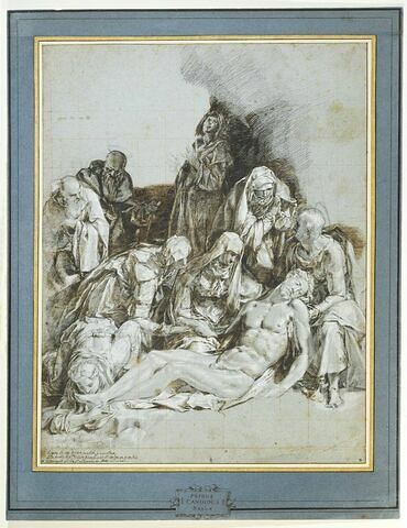Déploration du Christ avec saint Benoît et saint Antoine, abbé, image 3/3