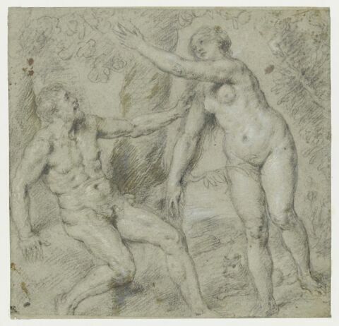 Eve donnant le fruit défendu à Adam, image 1/2