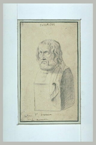 Buste d'Euripide, image 1/1